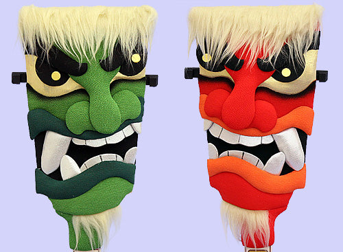 お土産羽子板 なまはげ ペアズーム