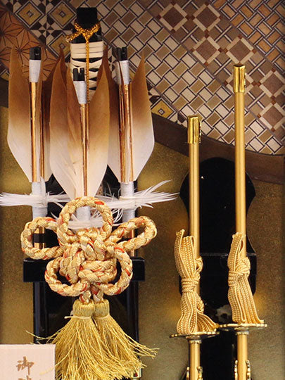 Tenture murale encadrée en acrylique, arc Hamayumi, tenture murale en parquet, chêne