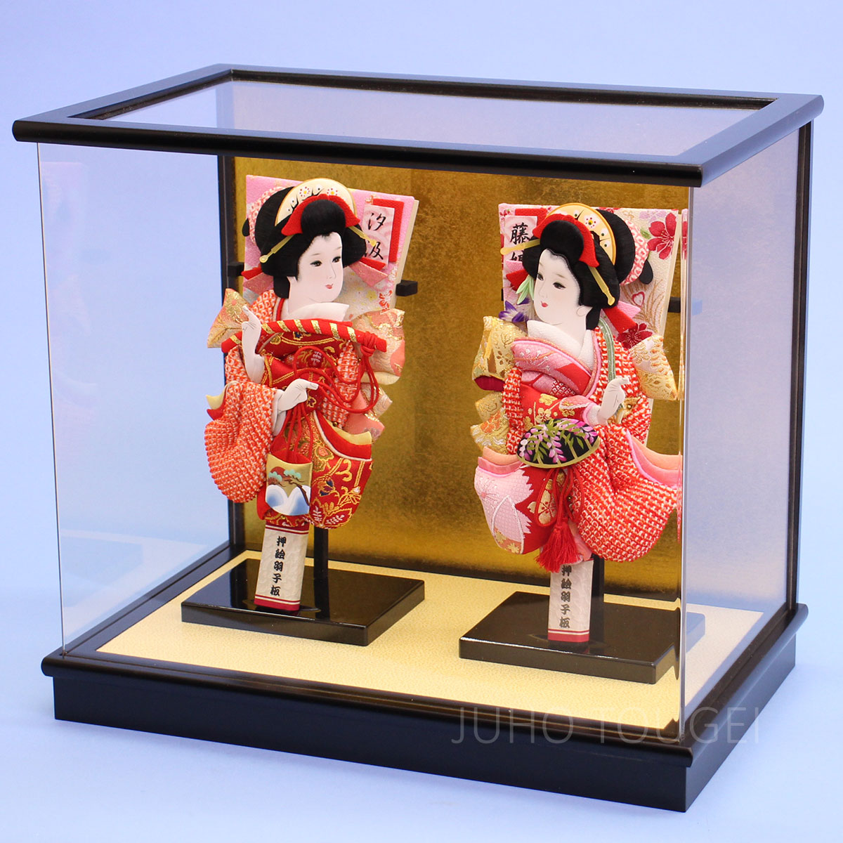 8号華舞ペア アクリルケース飾り 横から