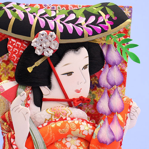 押絵羽子板 見立て藤娘 お顔