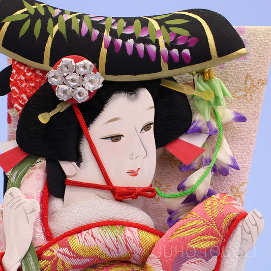 押絵羽子板 見立て藤娘 お顔