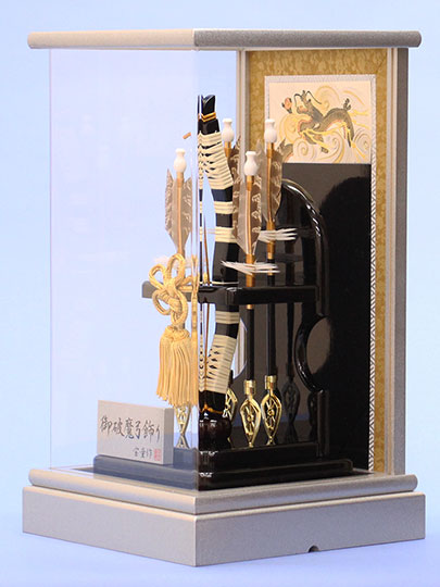 破魔弓ケース飾り 龍星 横から