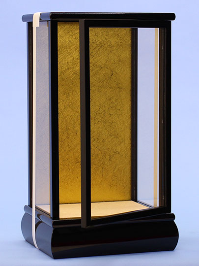 羽子板用ケース 黒ガラス 扉