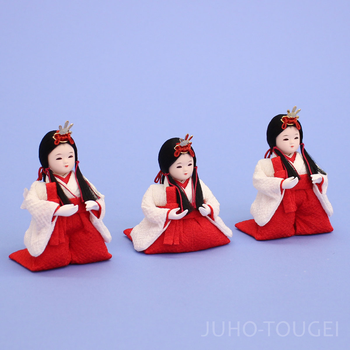雛人形単品三人官女1 まめびな – 寿鳳人形の東芸
