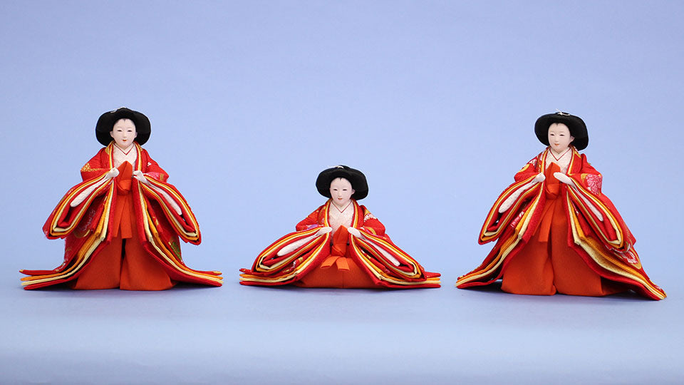 雛人形単品三人官女4 芥子サイズ322302