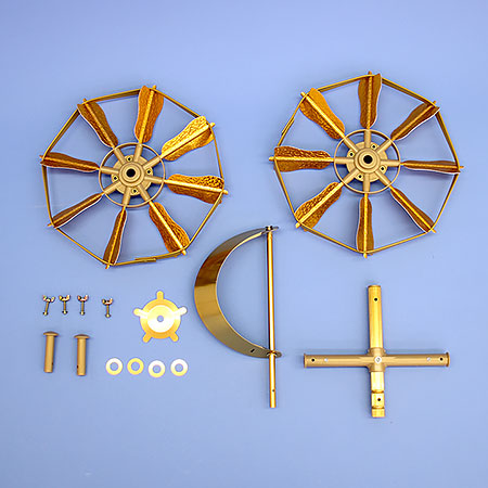 鯉のぼり用ベランダセット用アルミ黄金矢車 内容