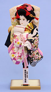 羽子板立て13号T型クリーム金ぼかし