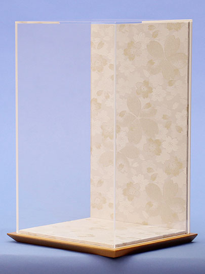 Étui pour poupées Hagoita et suspendues, taille 9, acrylique Sakura blanc