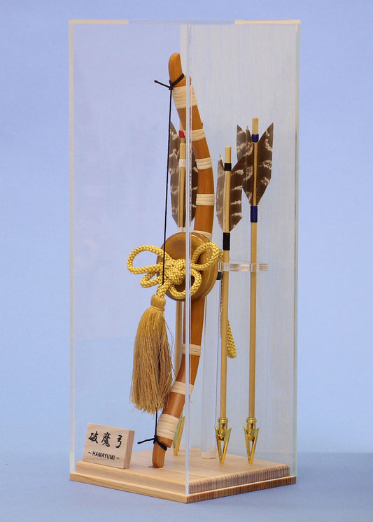 破魔弓ケース飾り アクリル 五色 横から