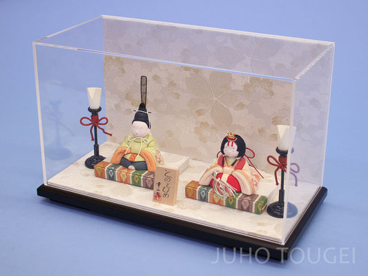 とのとひめ アクリル白桜ケース飾り上から