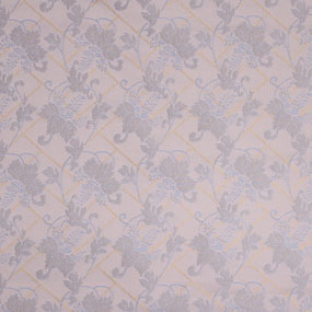 ポリエステル金襴グレー系 桐柄 厚さ:中厚24cm角見本