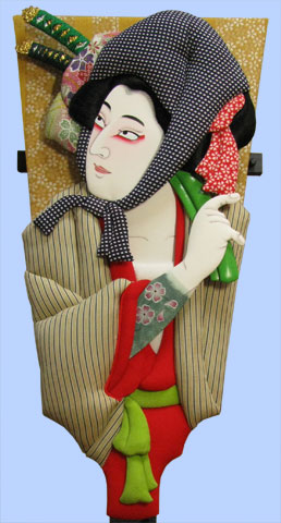 Kabuki Hagoita 20 size Benten Kozo with 16 units