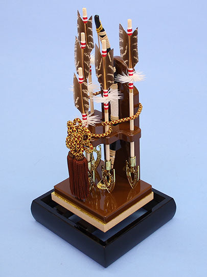 破魔弓ケース飾り 8号 旭スリム 横から