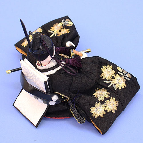 雛人形単品 親王3 柳結 82135 赤黒刺繍 殿姿