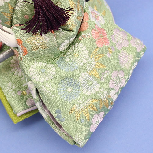 雛人形単品 親王2 京十五番 グリーン 殿袖