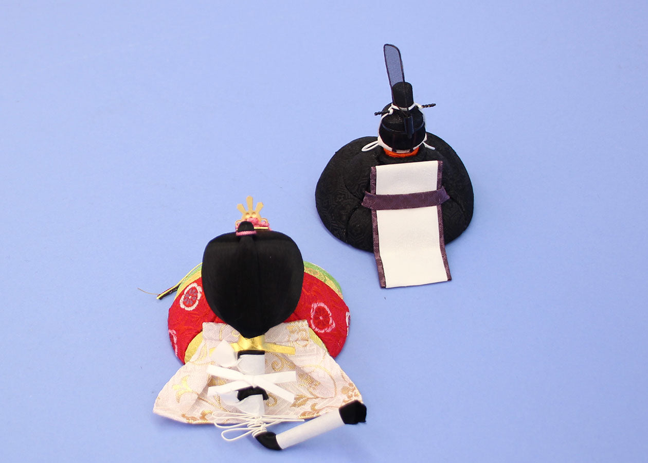 木目込み雛人形単品 そう 後ろから