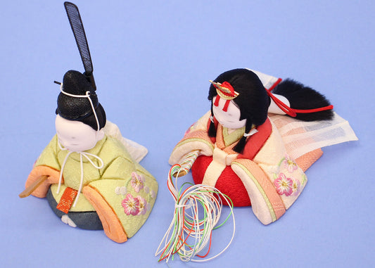 木目込み雛人形単品 幸一光作 刺繍とのとひめ 上から