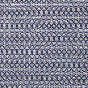 木綿青系 麻の葉柄 厚さ:薄手24cm角見本