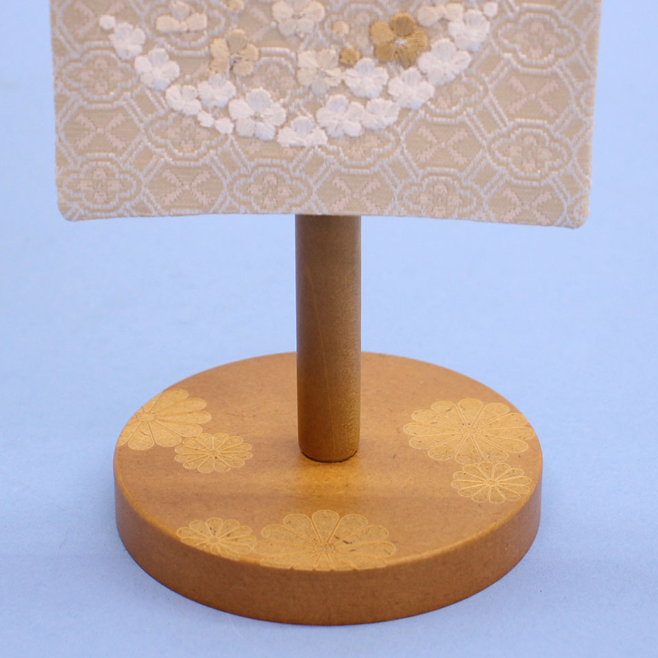 女の子の名前旗 高さ30.5cm(ミニ)シャンパン梅刺繍