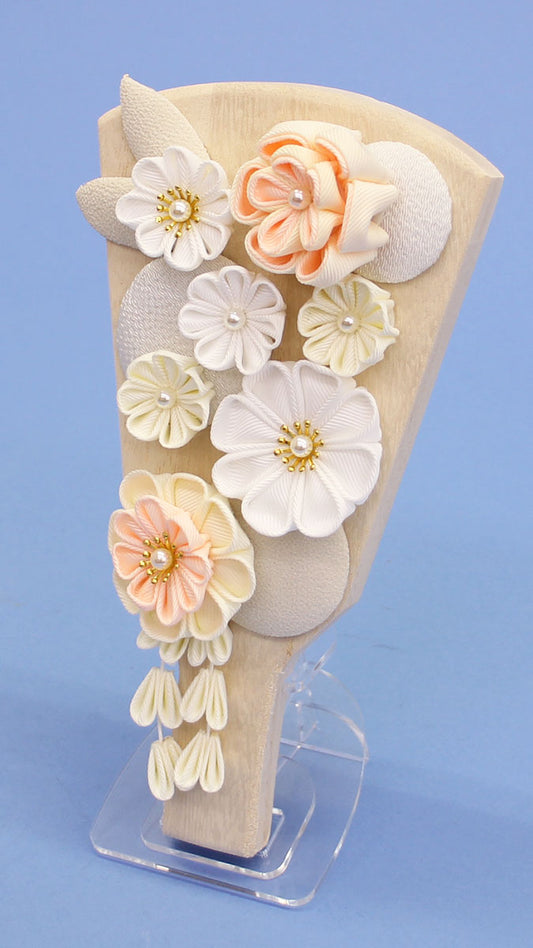 お花の羽子板 7号羽子板 花づくし(シルキーピンク)アクリルスタンド付