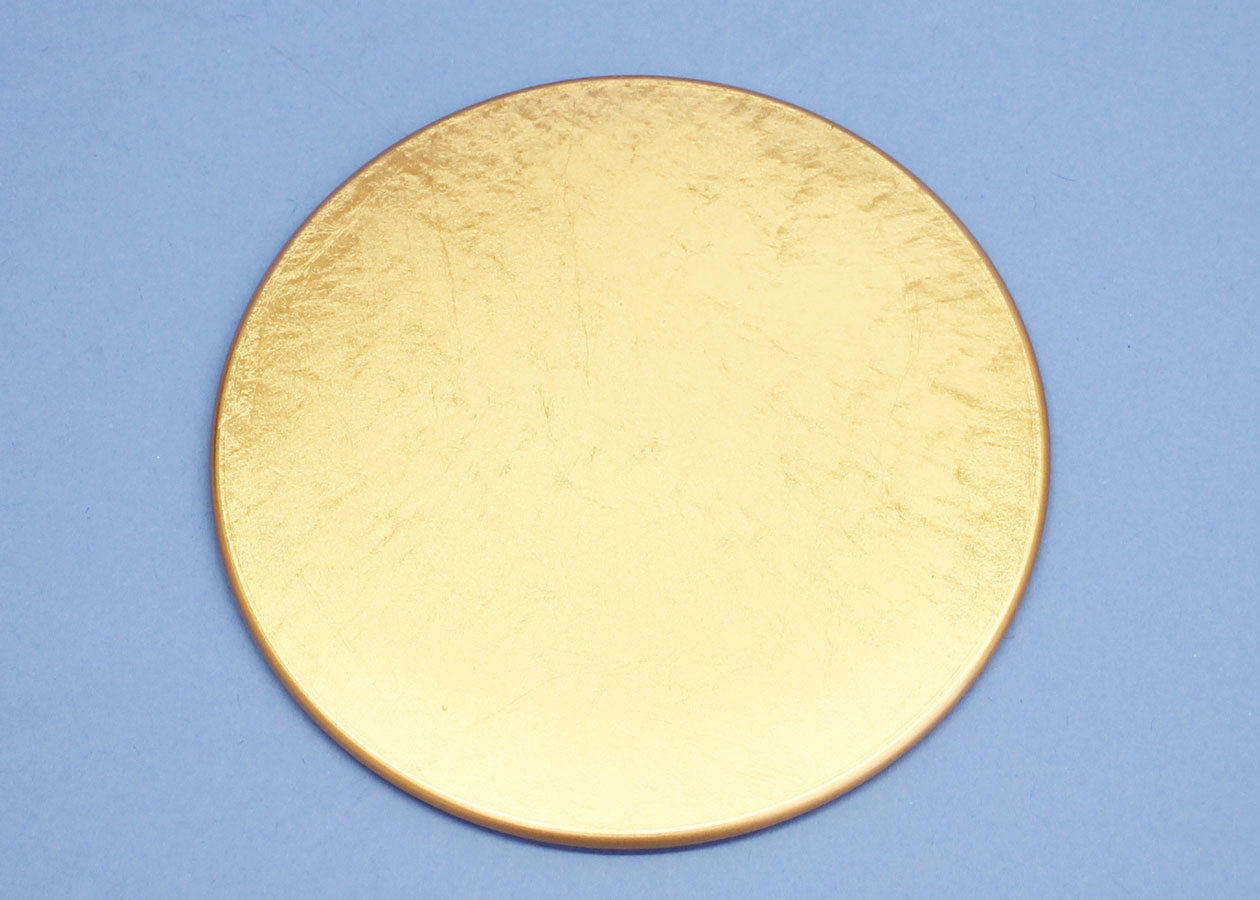 Présentoir pour estampage à chaud en résine, rond (11 cm), également recommandé pour les poupées en kimekomi, les objets en verre et la céramique