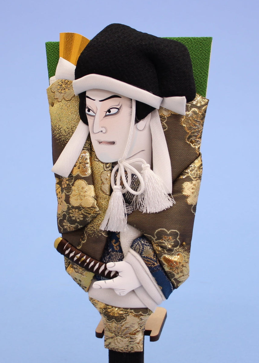 Kabuki Hagoita No. 8 Togashi with stand