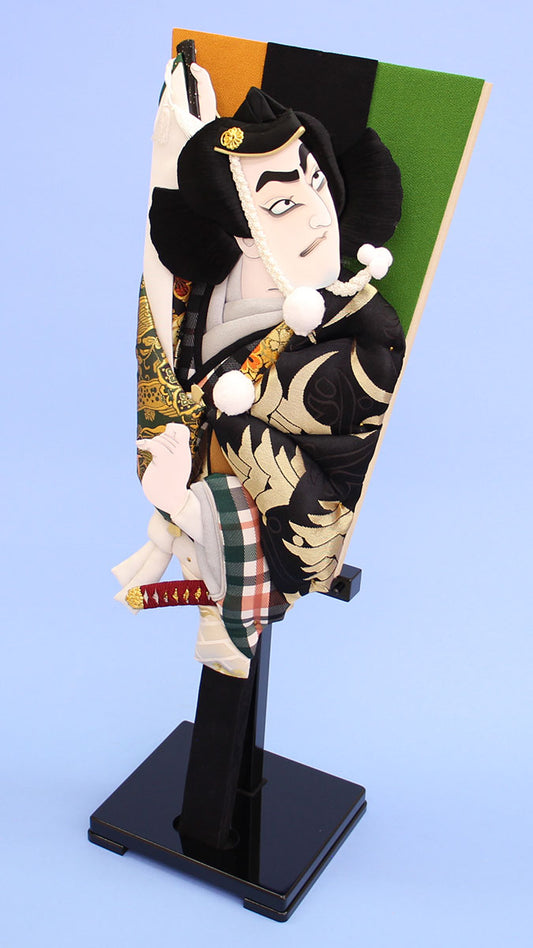 Kabuki Hagoita 20-size Benkei with 16 stands