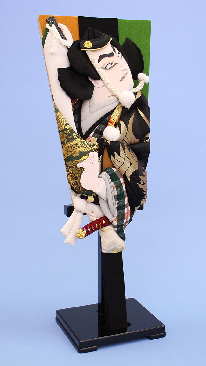Kabuki Hagoita 20-size Benkei with 16 stands