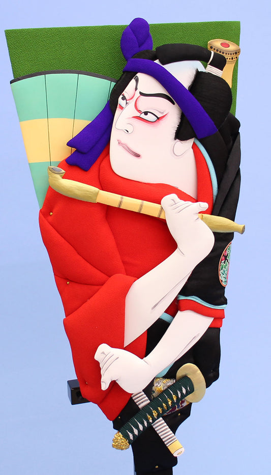 Kabuki Hagoita Sukeroku taille 20 avec 16 pièces