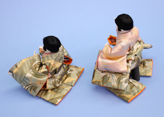 雛人形単品 芥子五人囃子 後ろから