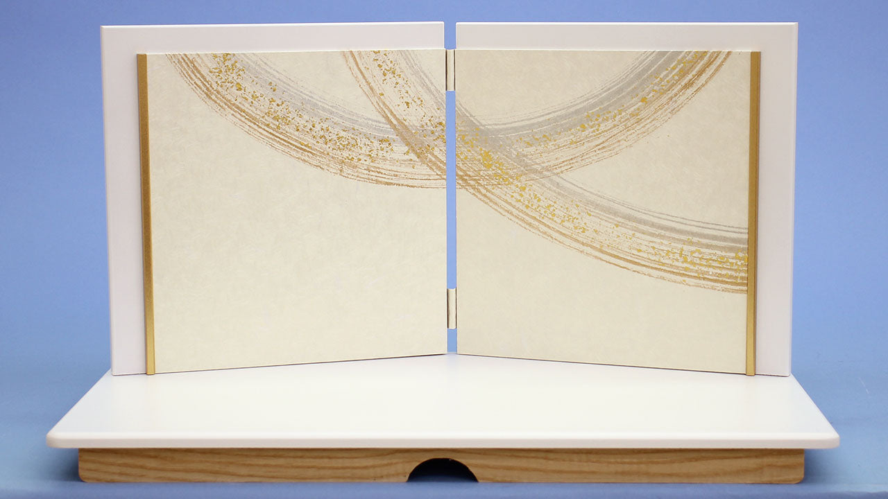 雛人形・平台屏風セット 幅50cm 白しけ引き – 寿鳳人形の東芸