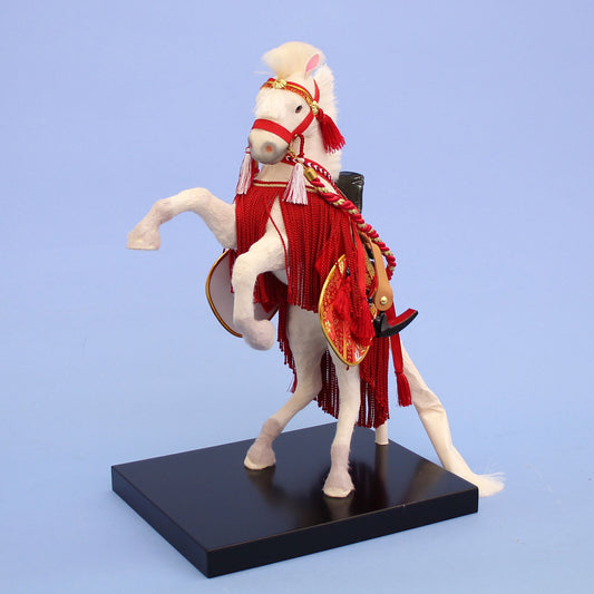飾り馬 8号飾り馬蒼天出し飾り(白馬)正面