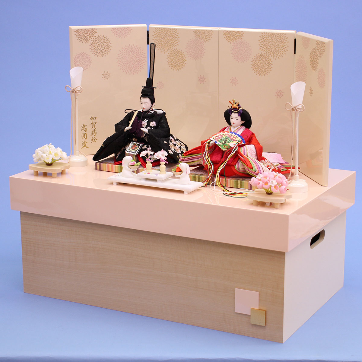 赤と黒の花刺繍収納ボックス 【公式通販】