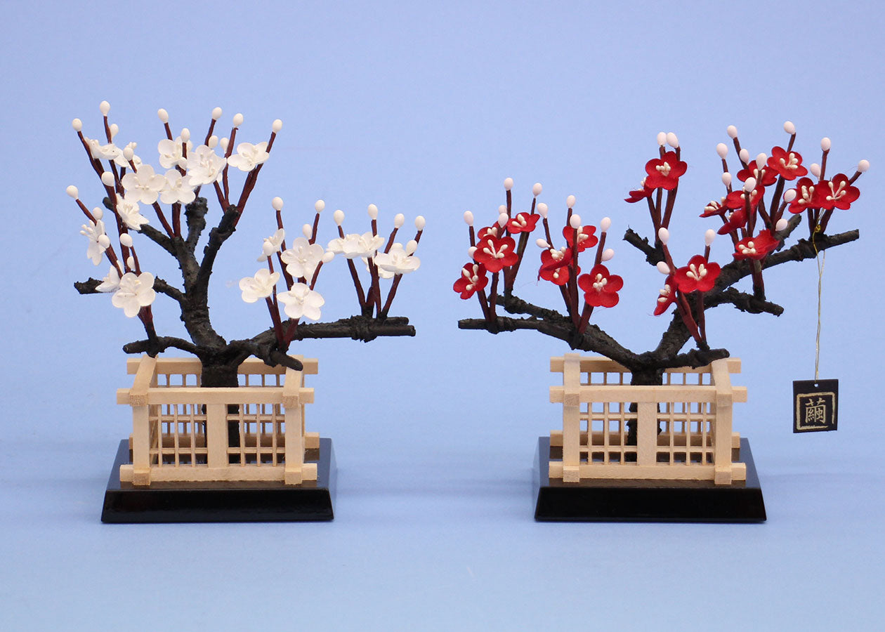 雛人形用紅白梅 高さ16cm 25号繭玉光琳 – 寿鳳人形の東芸