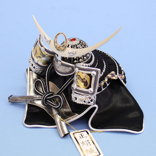 Casque simple de poupée May, hauteur 16 cm, fabriqué par Koshin n° 3, casque du dieu dragon Kenshin, sans armoire