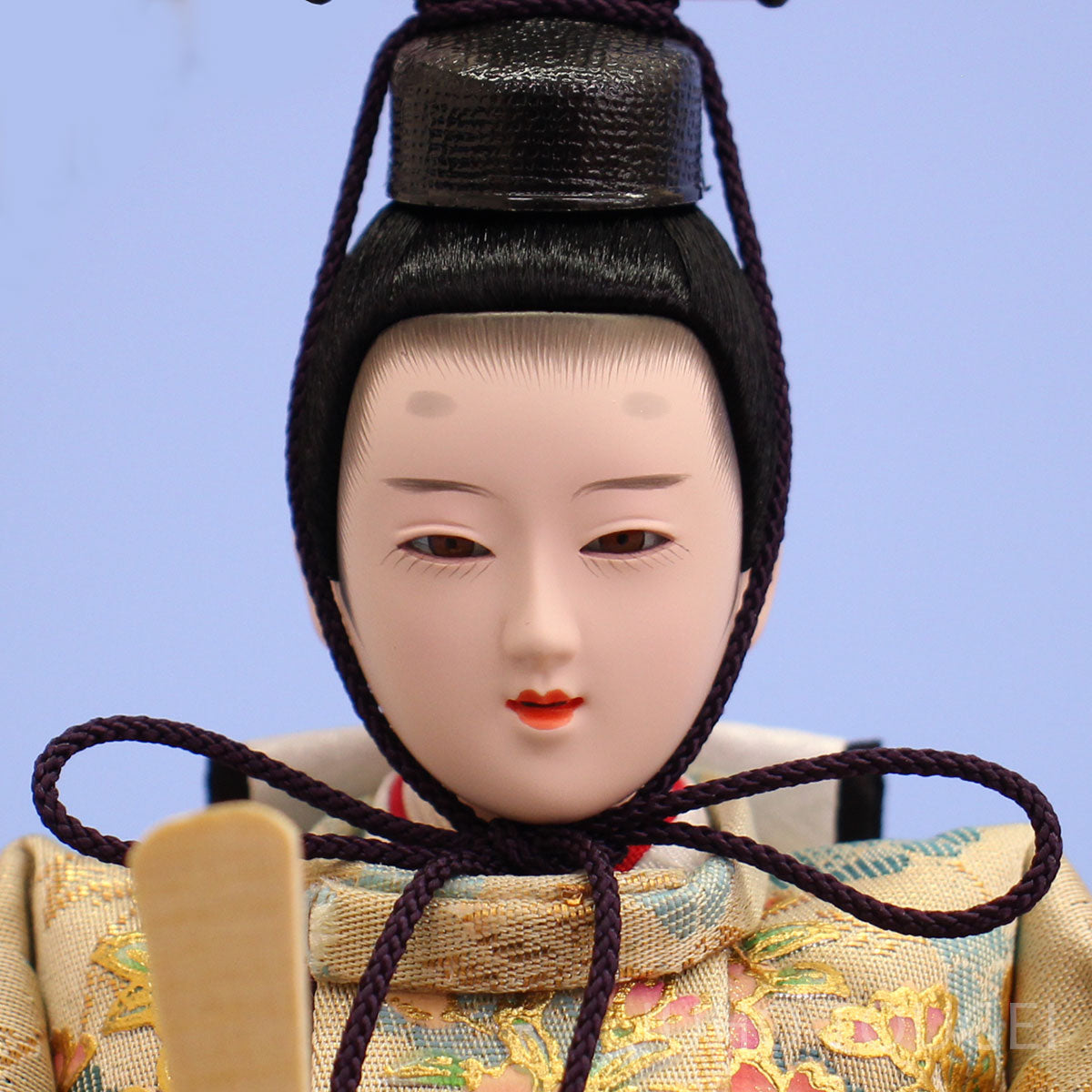 雛人形ケース飾り 二人 幅43㎝ 小三五親王 白枠ケース