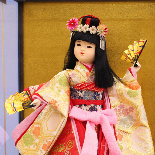 雛人形 舞踊人形 7号 戸付き 重扇