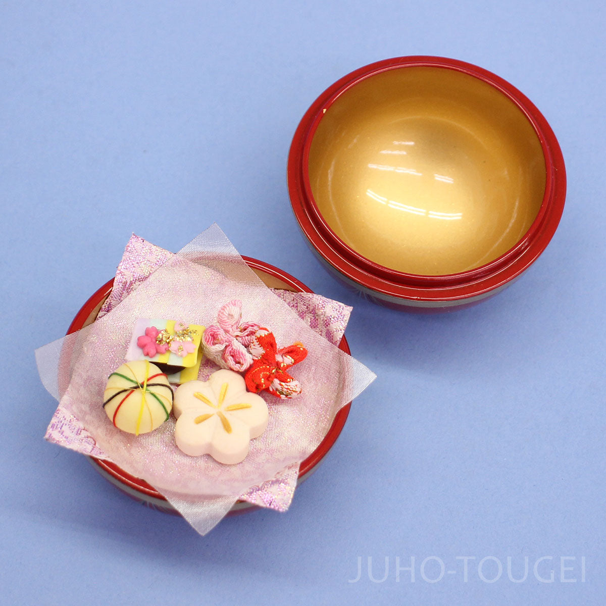 まり菓子飾り 蓋と中身