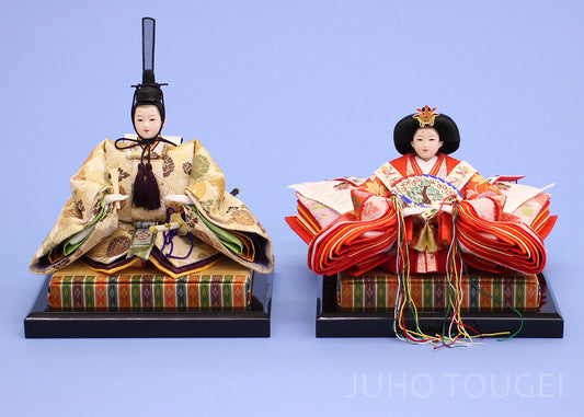 Accessoires pour poupée Hina Largeur 24 cm Grand Sango Washi Miryu Tatami Prince et Princesse Stand