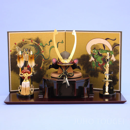 雄山あtアルマドラ 風神雷神飾り