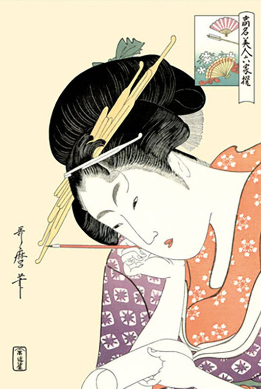 浮世絵 喜多川歌麿 扇屋花扇 複製画
