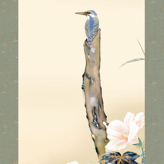 花鸟画挂轴 玉 山本祥園