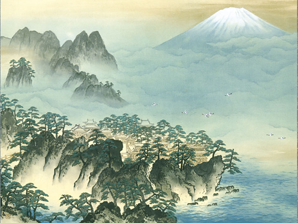 名画複製画 蓬莱山 横山大観