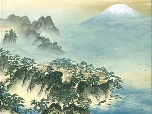 名画複製画 蓬莱山 横山大観