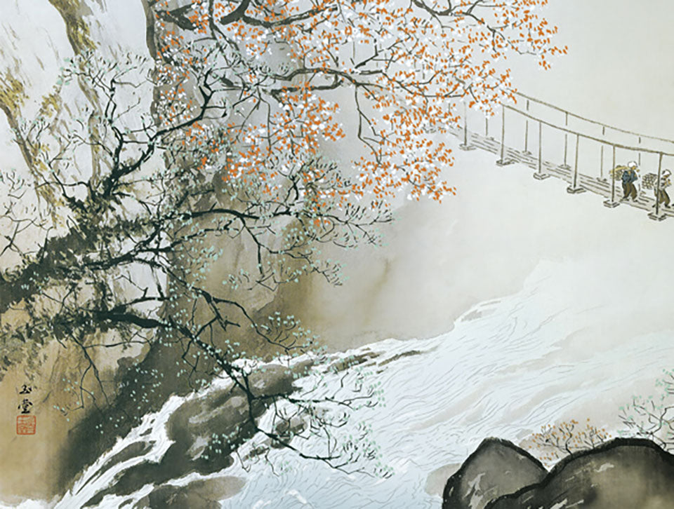 名画複製画 春潤 川合玉堂