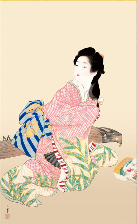 名画複製画 娘深雪 上村松園