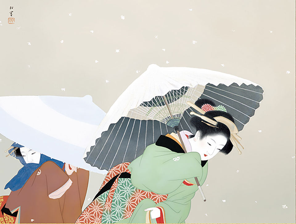 名画複製画 雪牡丹 上村松園