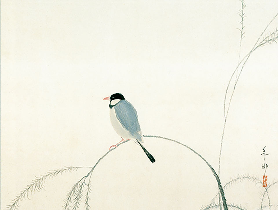 名画複製画 文鳥 速水御舟