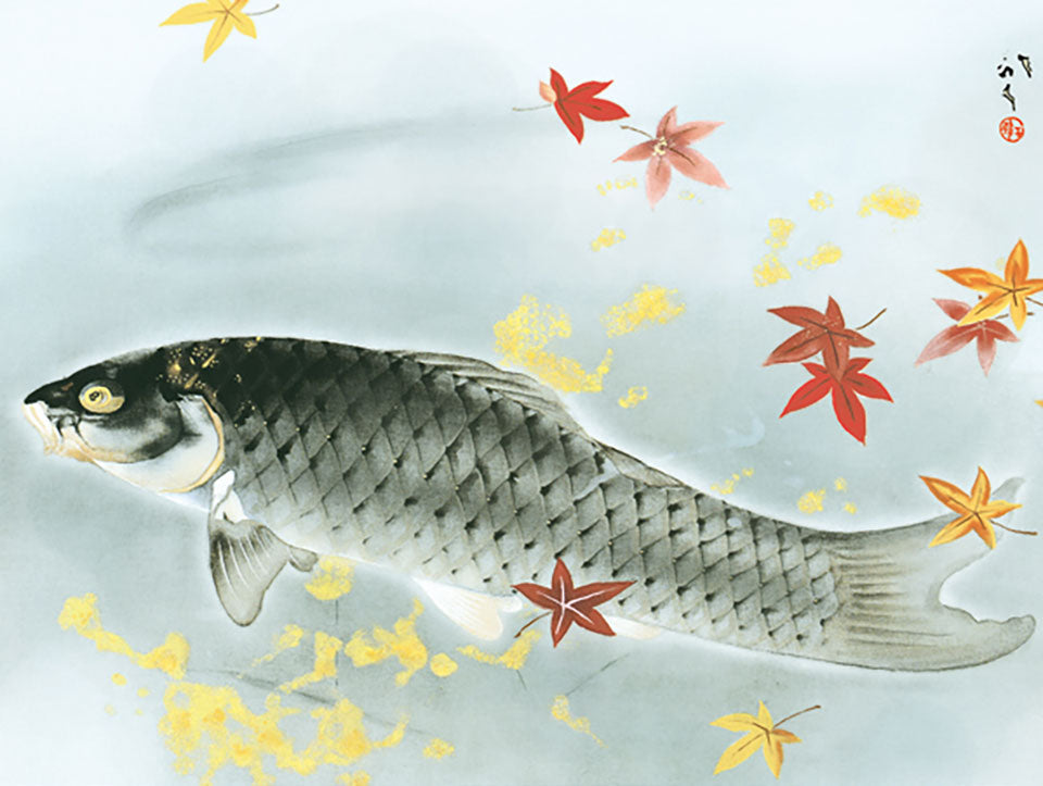 名画複製画 秋鱗 川端龍子