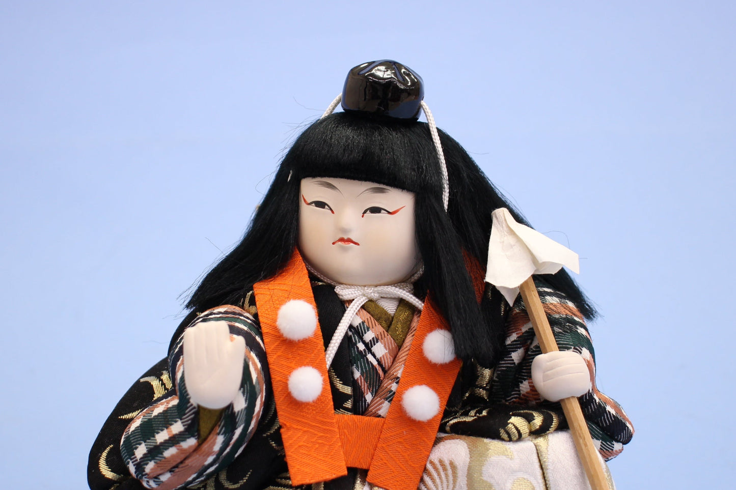 木目込み人形 JUHO-TOUGEI 六法弁慶 お顔